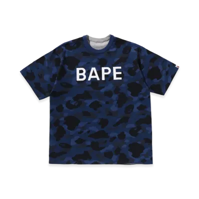 A BATHING APE Reversible Tee "Navy"