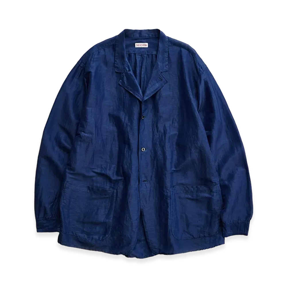 NICENESS D.Maureen Linen Silk Country Coverall "Blue"