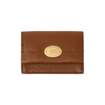 Burberry Women's Cotswolds Folding Card Case "Hazel Brown"