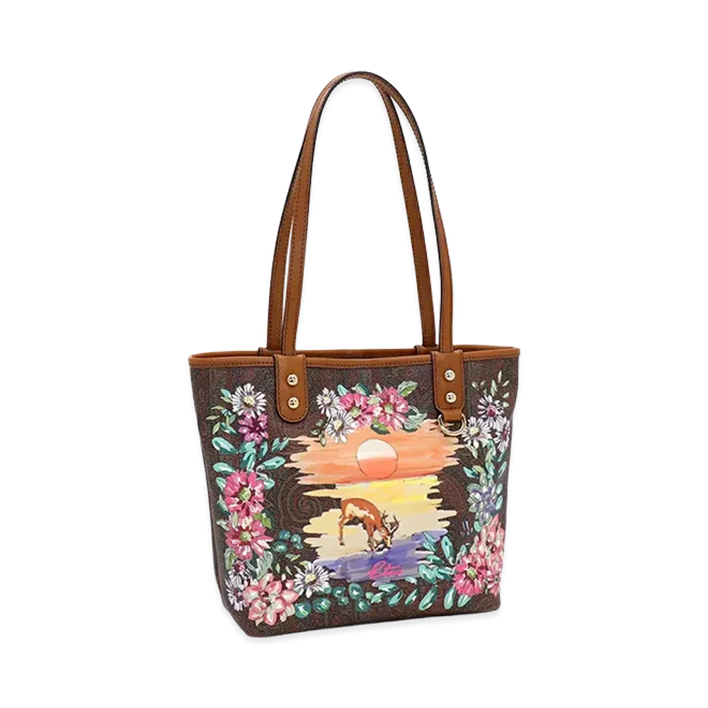 ETRO Women's Paisley Tote Bag "Wine Multi"
