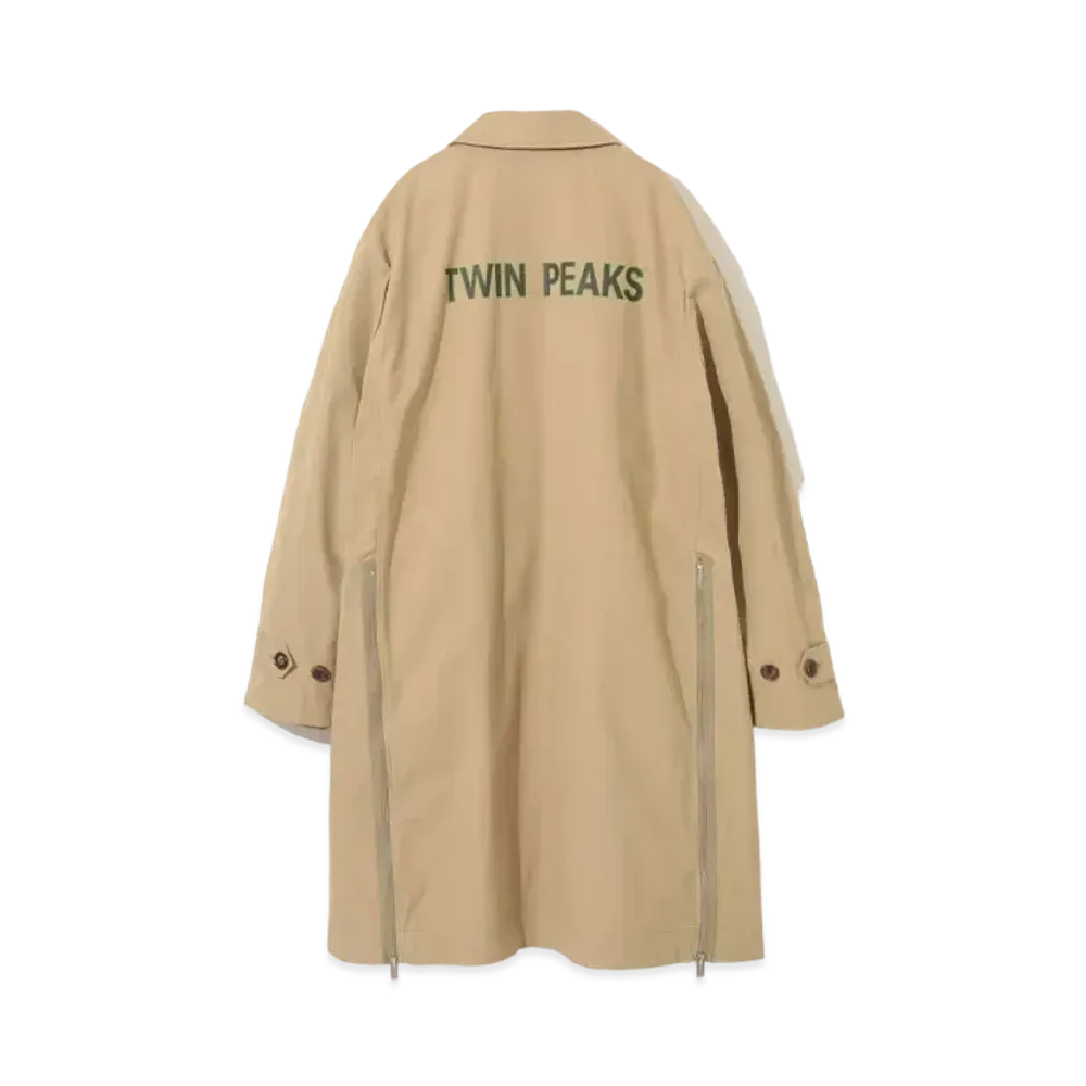 UNDERCOVER Twin Peaks Cotton Steel Collar Coat "Beige"
