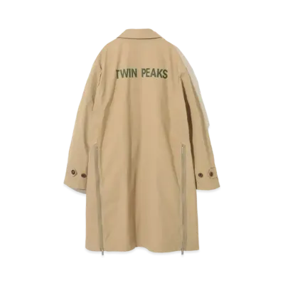 UNDERCOVER Twin Peaks Cotton Steel Collar Coat "Beige"
