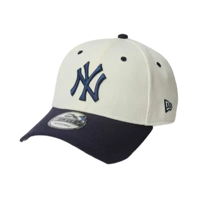 NEW ERA MLB Wool Visor 9Forty New York Yankees "Chrome/Navy"