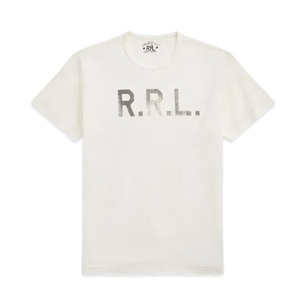 RRL Ralph Lauren Logo Jeraey Tee "White"