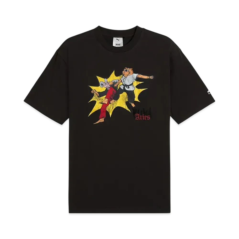 PUMA x Aries Graphic Short Sleeve T-Shirt "PUMA Black"
