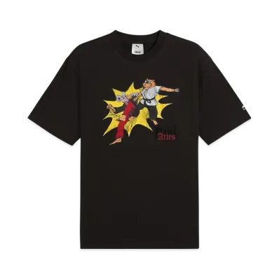 PUMA x Aries Graphic Short Sleeve T-Shirt "PUMA Black"