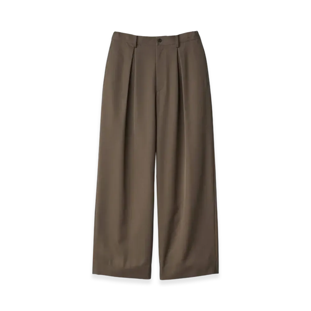 ssstein Easy Wide Trousers "Dark Beige"