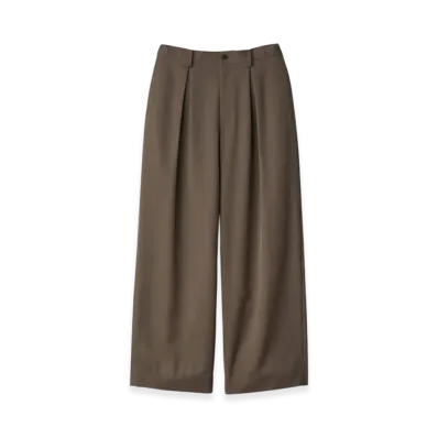 ssstein Easy Wide Trousers "Dark Beige"