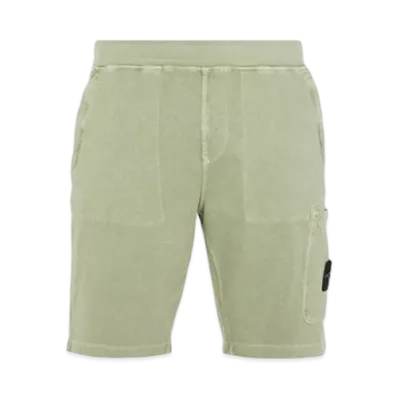 Stone Island 64060 Old Treatment Cargo Bermuda Shorts - 23SS "Sage Green"