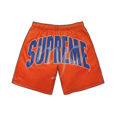 Supreme Rhinestone Mesh Short "Orange"
