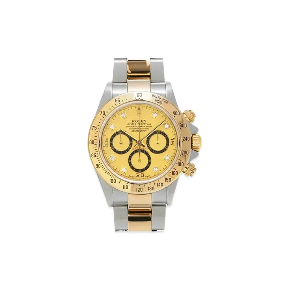 ROLEX Cosmograph Daytona 8P Diamonds "Champagne/Stainless Steel/Yellow Gold"