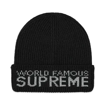 Supreme World Famous Beanie "Black"