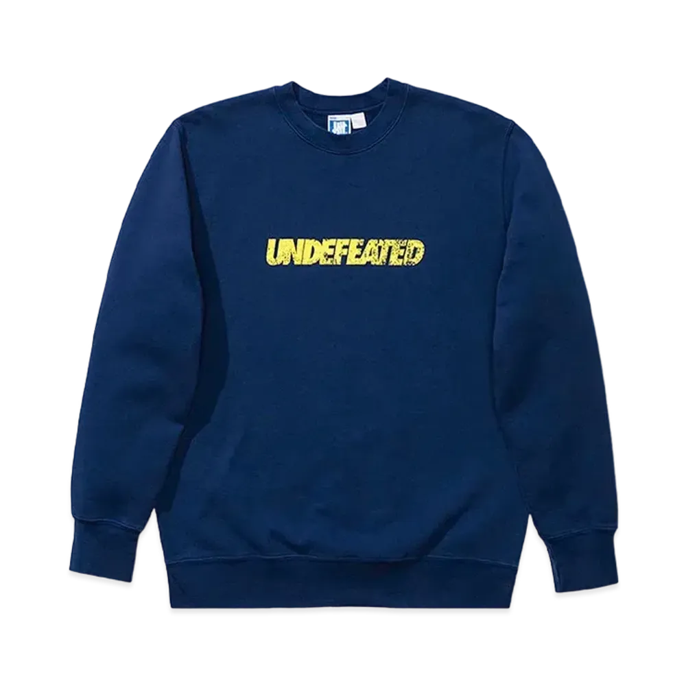 UNDEFEATED DISTRESSED CREWNECK - 20065 "Navy"