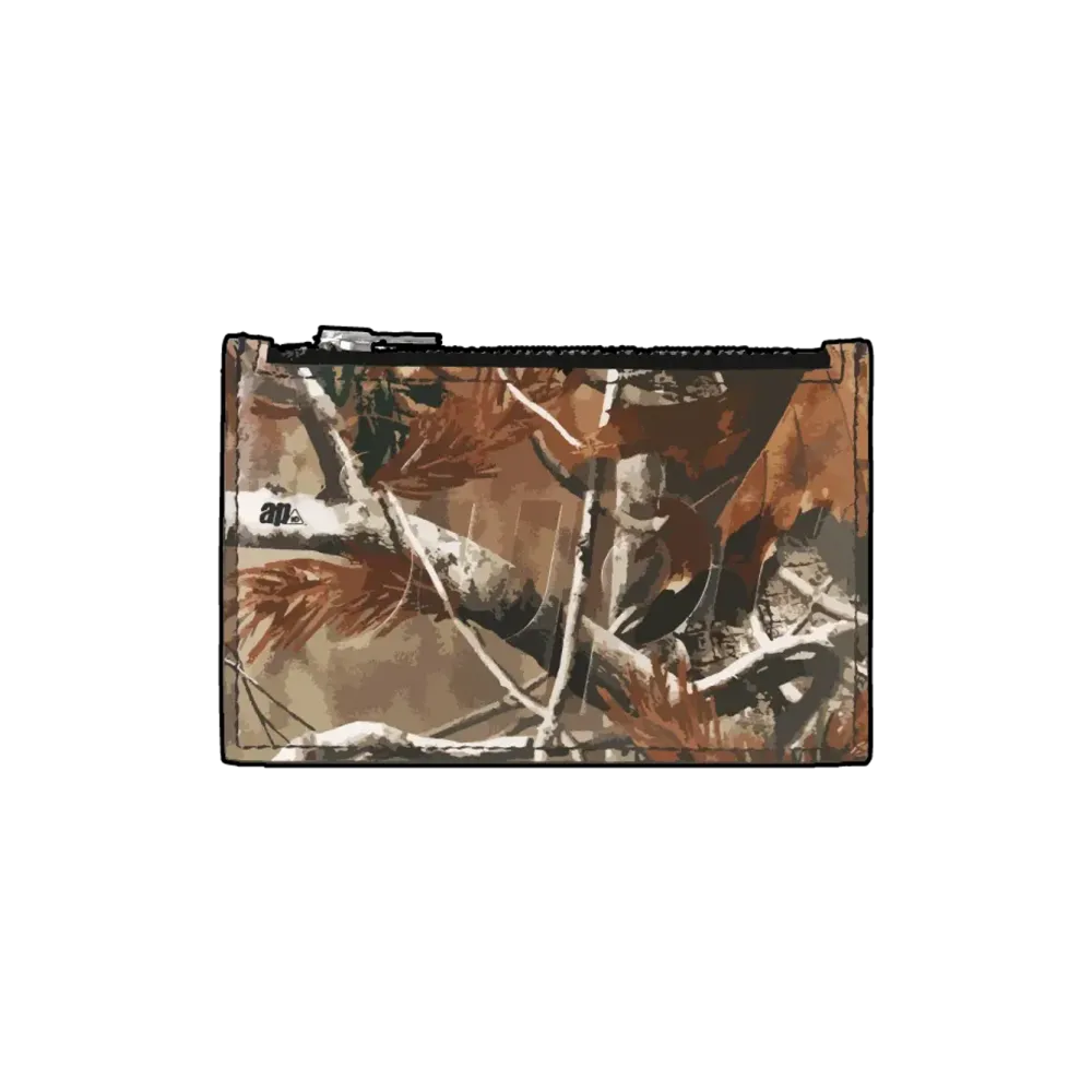 Supreme Leather Zip Card Holder (25FW) "Realtree® Hardwoods Camo"