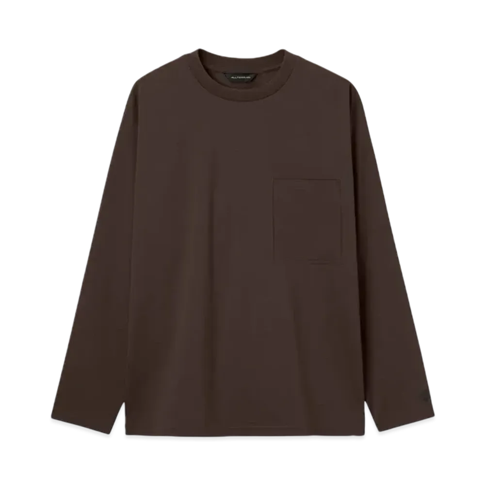 DESCENTE ALLTERRAIN Seamless Long Sleeve T-Shirt "Deep Mahogany"