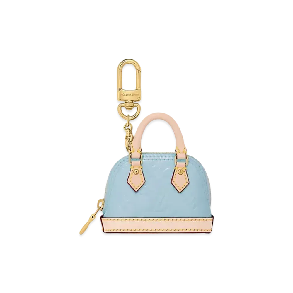 Louis Vuitton Micro Alma Vernis Key Holder "Blue"
