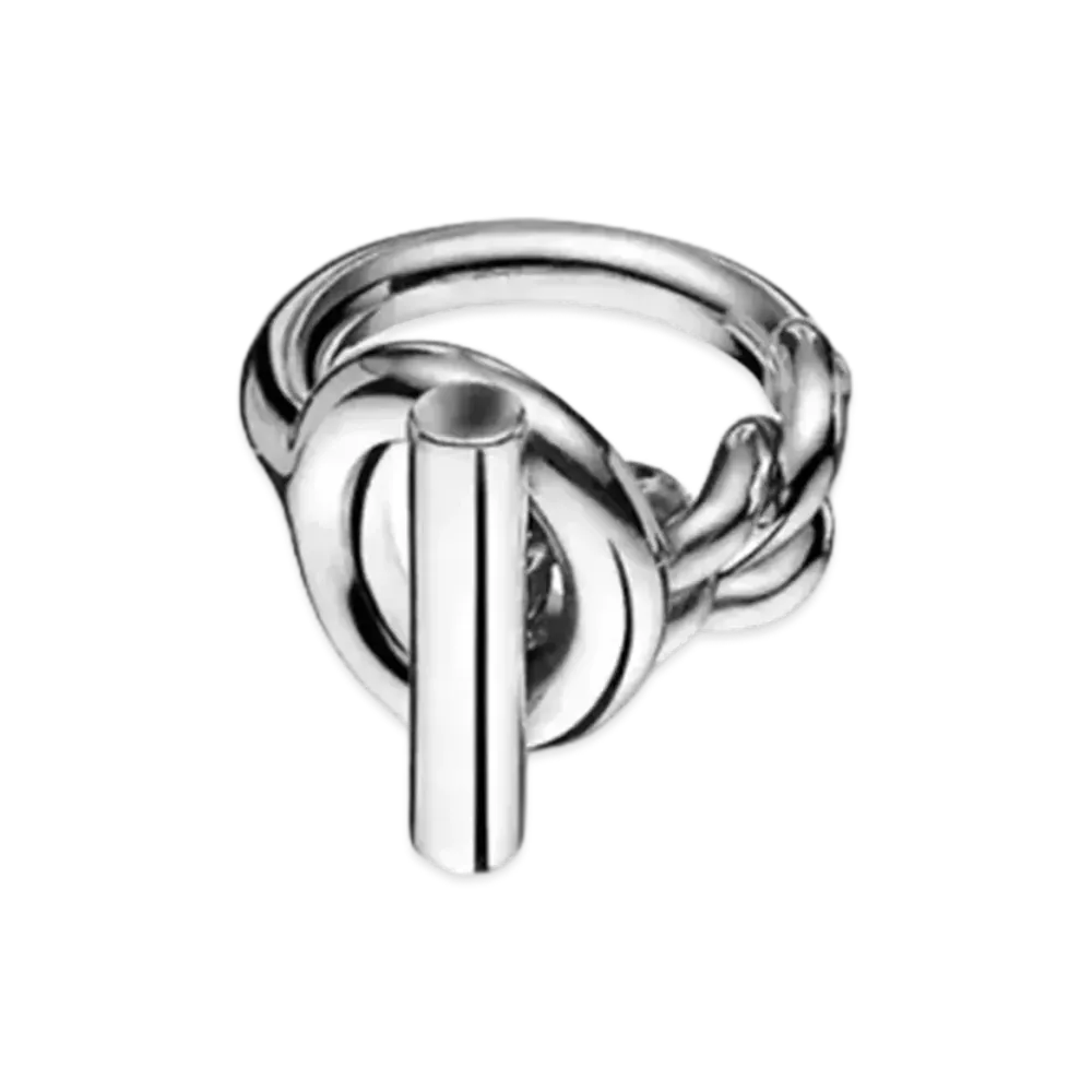 Hermes Croisette Ring GM Large Model "Silver"