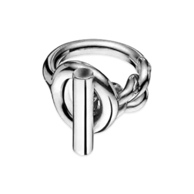 Hermes Croisette Ring GM Large Model "Silver"