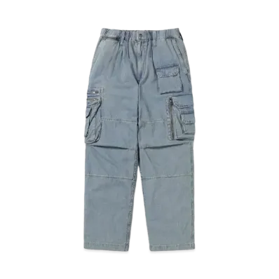 thisisneverthat Crazy Multi Zip Pant "Washed Blue"
