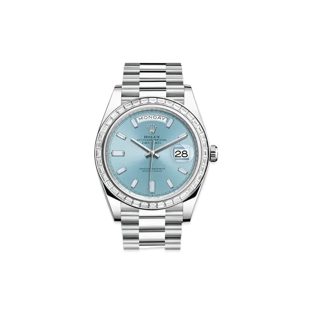 ROLEX Day-Date 40 Oyster 40mm "Ice Blue/Platinum"