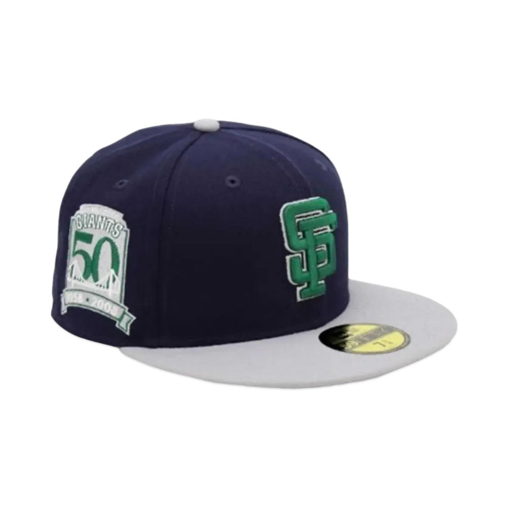 NEW ERA x THE CAP 59Fifty 'EMERALD ELEMENT' San Francisco Giants "Navy/Gray"