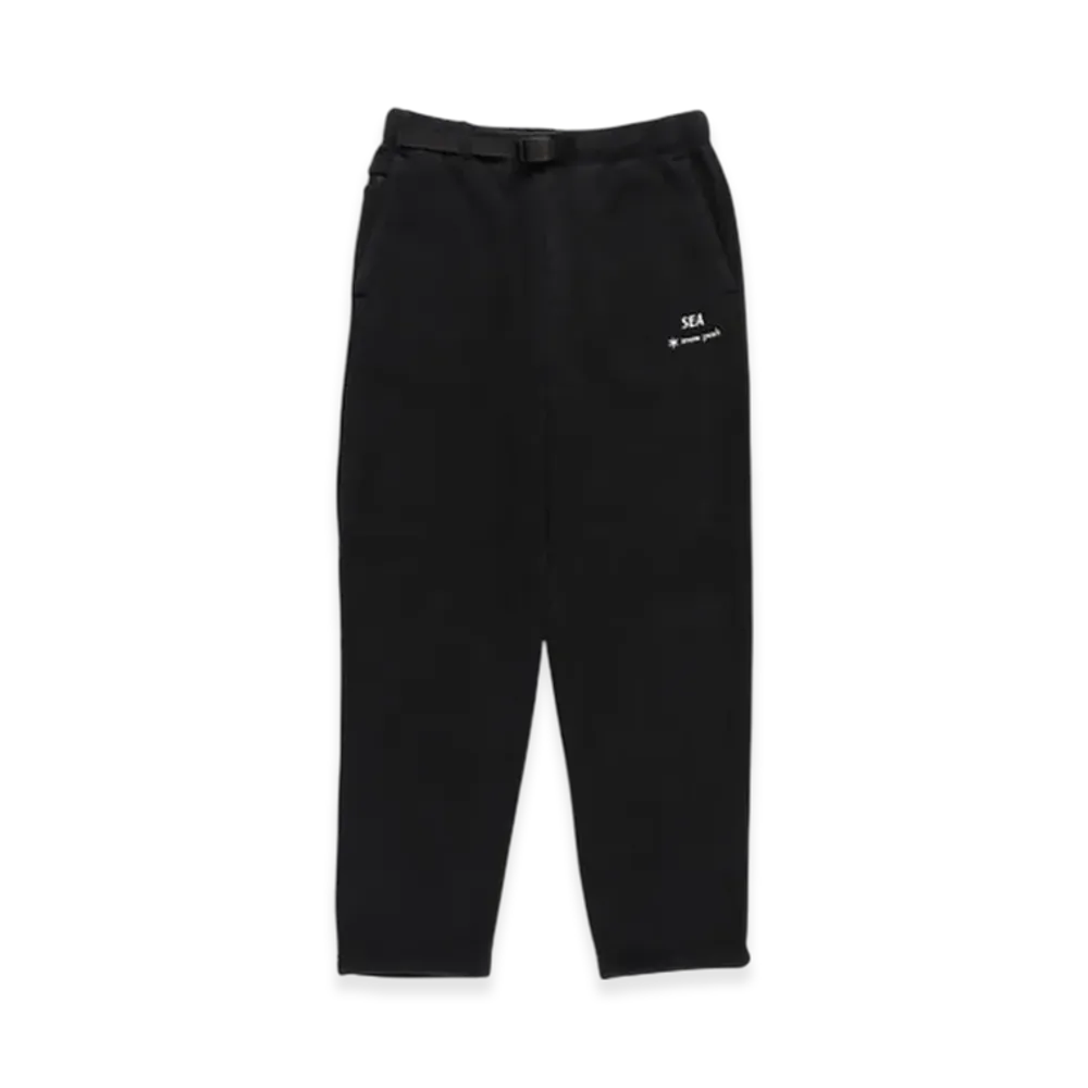 WIND AND SEA x Snow Peak Water-Repellent Fleece Pants "Black"