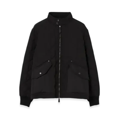 Burberry Quilting Thermoregulated Harrington Jacket "Black"