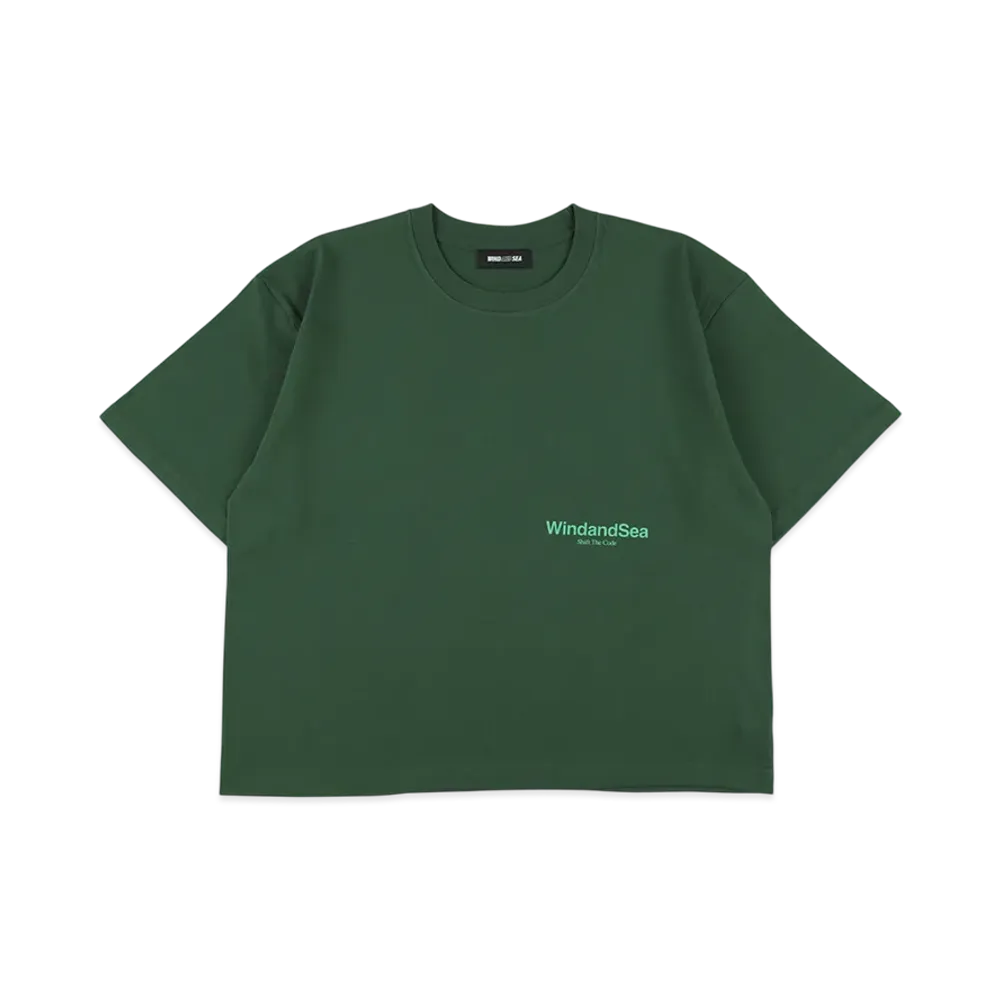 WIND AND SEA Shift The Code Basic Tee "Green"