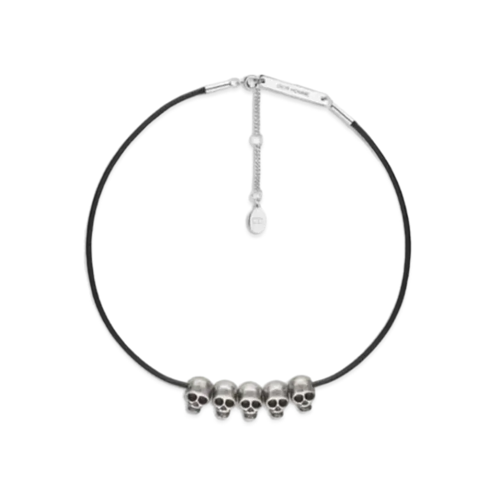 Dior DiorHomme Skull Necklace "Silver"