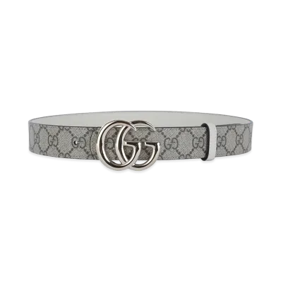 GUCCI Women's Printed Canvas Reversible Belt "Printed"