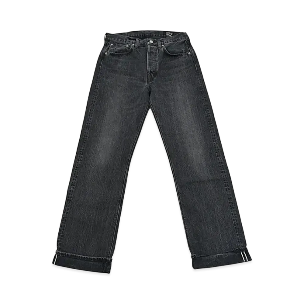 orSlow 105 Standard Selvedge Denim "Black Denim Stone"