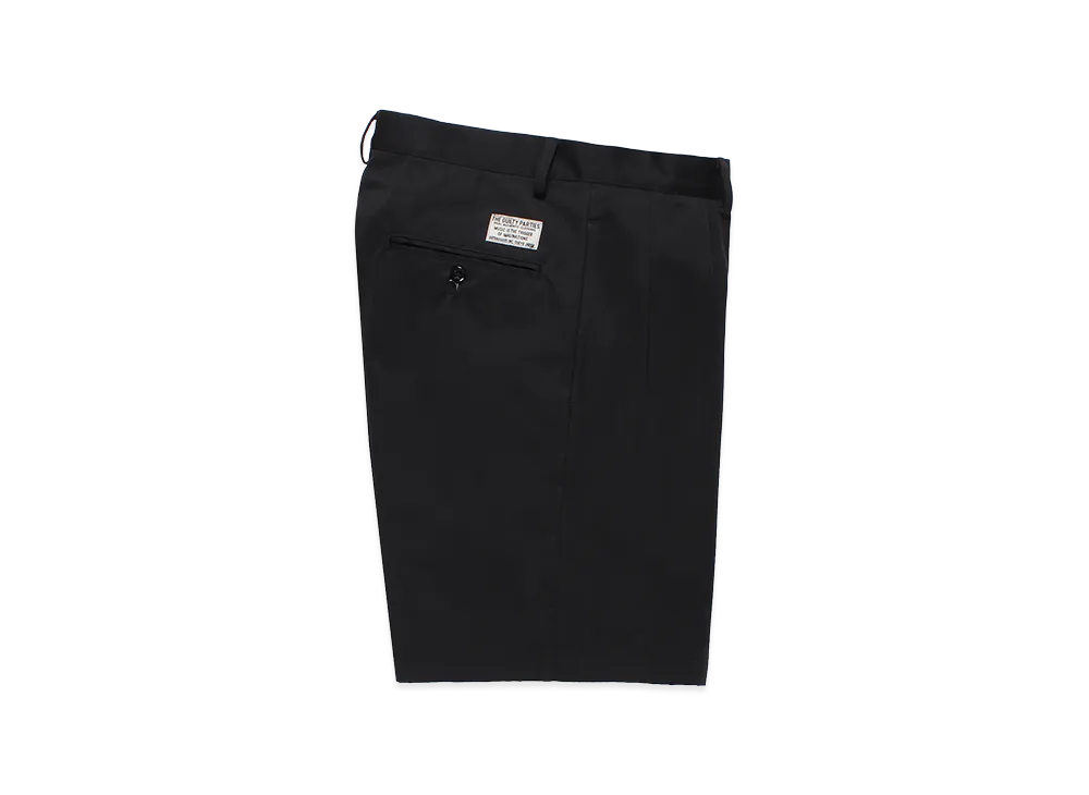 WACKO MARIA Double Pleated Chino Short Trousers "Black"