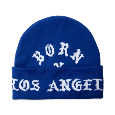 BORN X RAISED x NEW ERA x Dodgers Los Angeles Rocker Beanie "Blue"