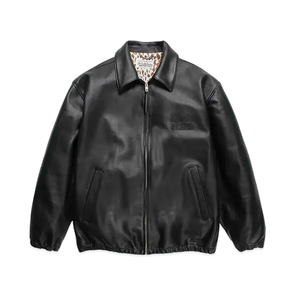WACKO MARIA Leather 50's Jacket "Black"