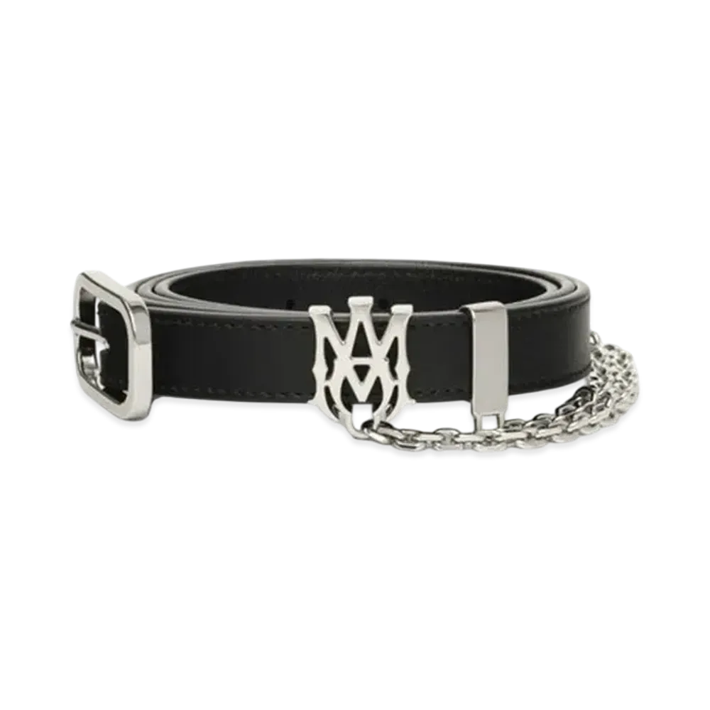 AMIRI Ma 2Cm Chain Belt "Black Nickel"