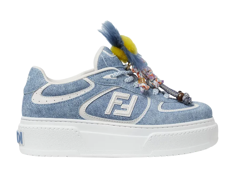 FENDI Women's Match Sneakers "Light Blue" 이미지