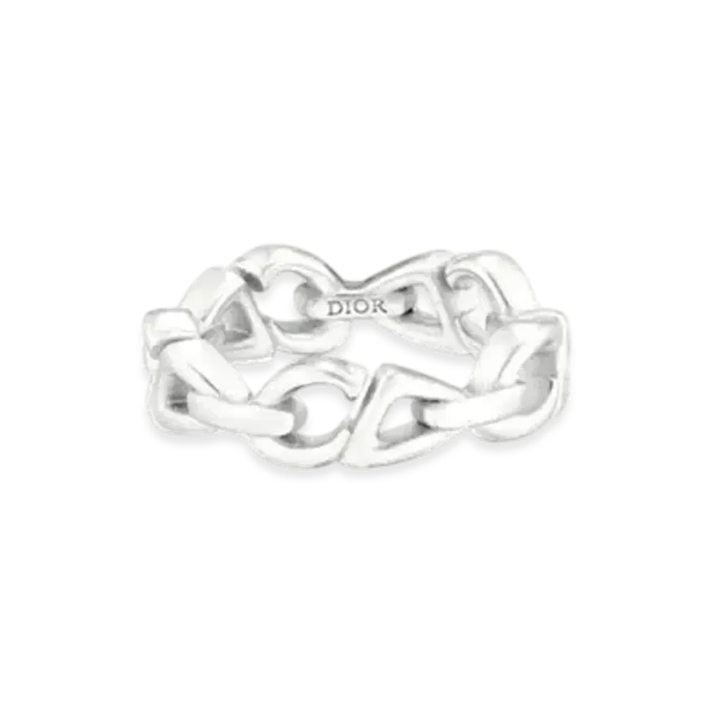 Dior CD30 Chain Link Ring "Silver"