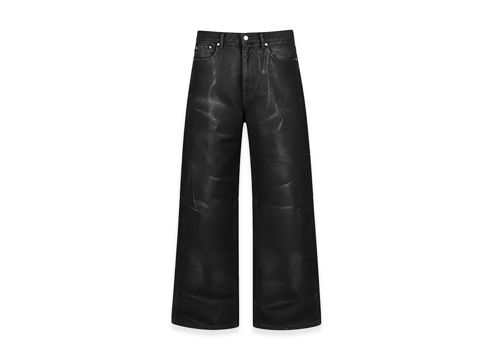 BREATH Coating Denim Pants "Black"