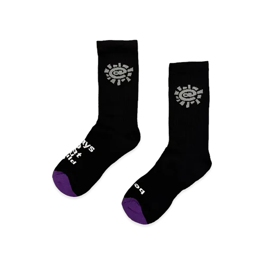 ALWAYTH Grey Sun Sock "Black"