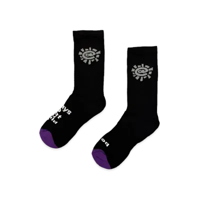 ALWAYTH Grey Sun Sock "Black"