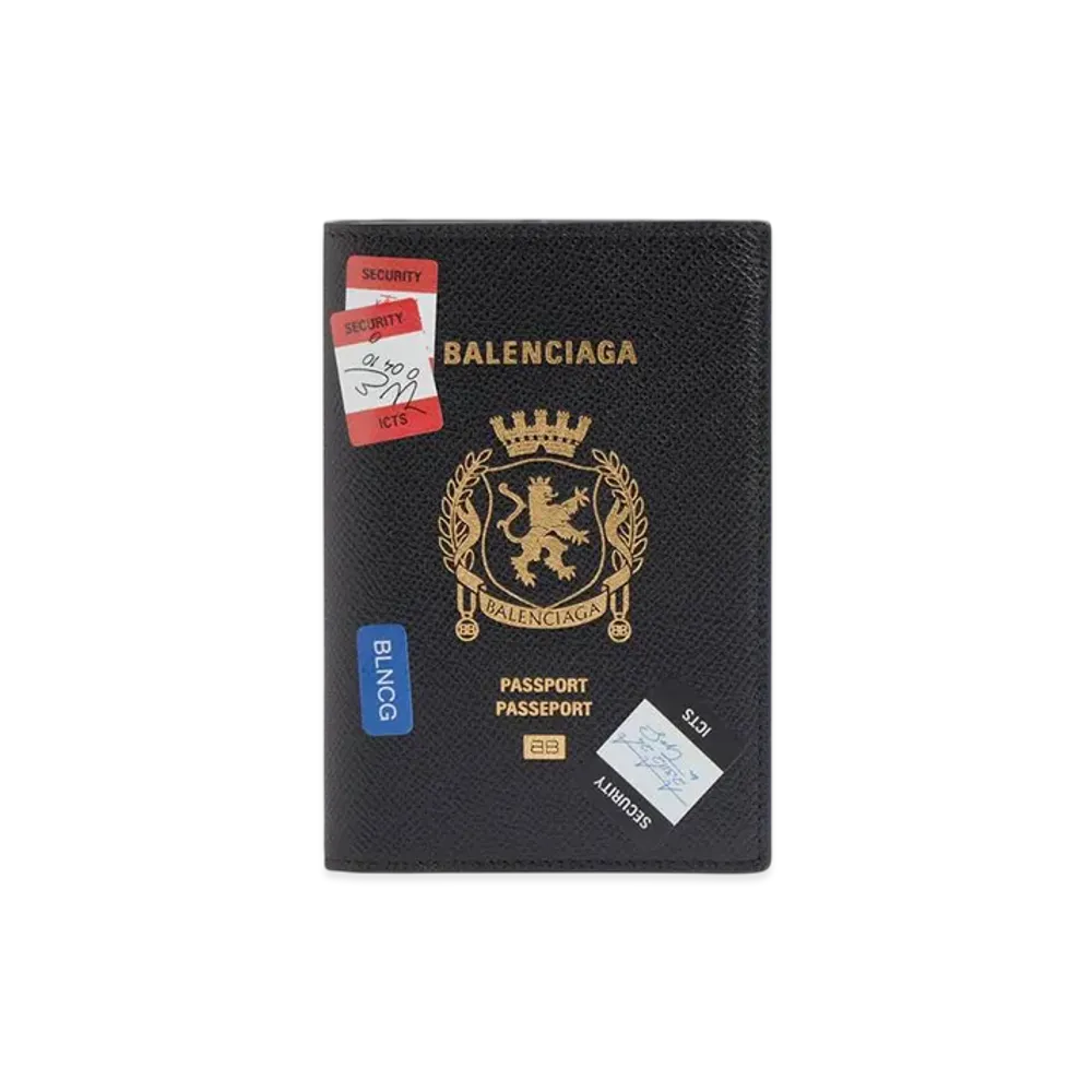 BALENCIAGA Passport Holder "Black/Multicolor"