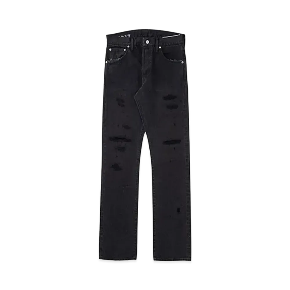 visvim SOCIAL SCULPTURE 01 SLIM BLK DMGD-17 L30 "Denim"