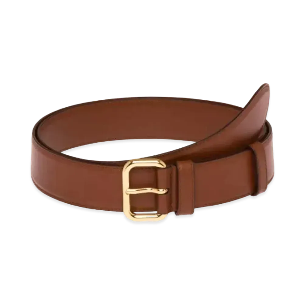 MIU MIU Leather Belt "Brown"