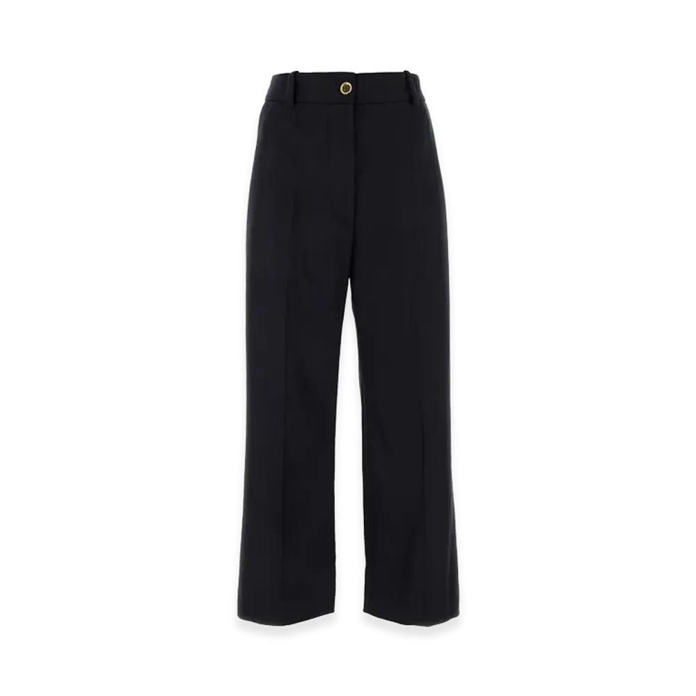 PATOU Women's Wool Blend Pant "Navy Blue"