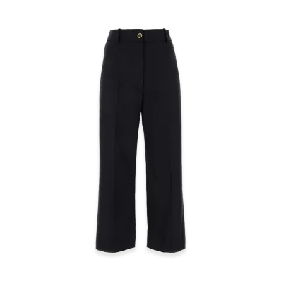 PATOU Women's Wool Blend Pant "Navy Blue"
