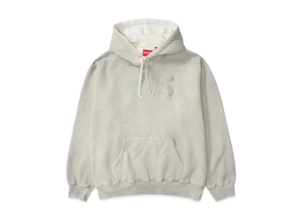 Supreme Overdyed S Logo Hooded Sweatshirt "Natural"