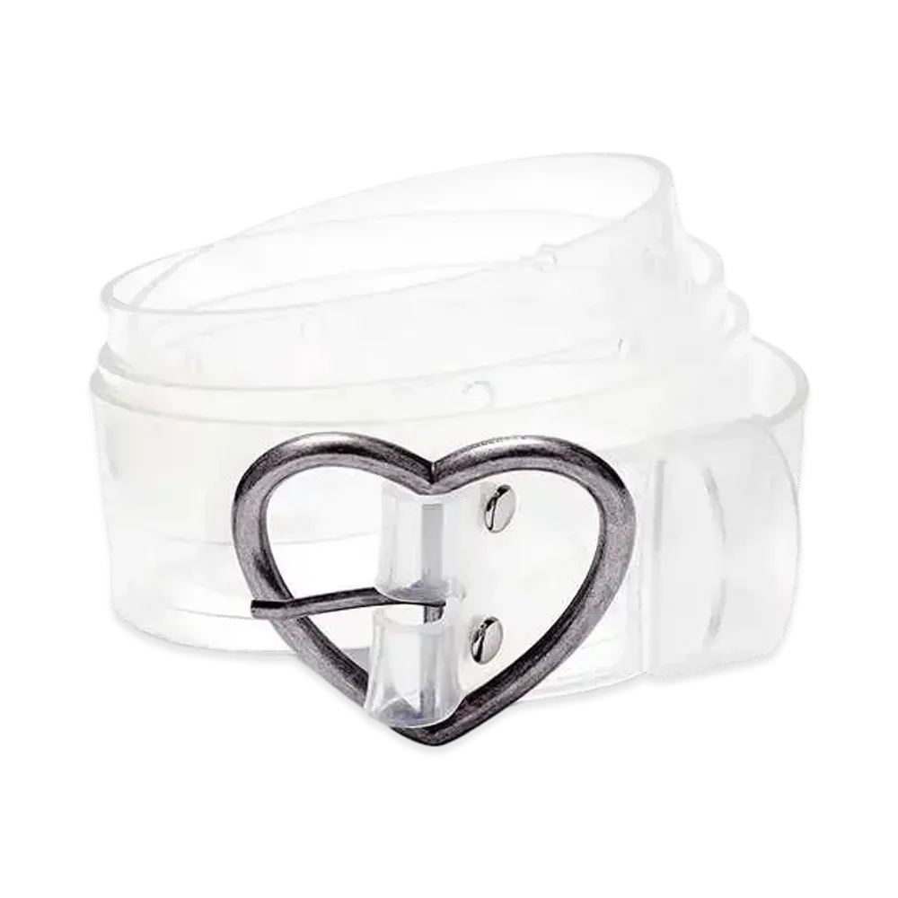 MARTINE ROSE Charm Belt #2 "Transparent"