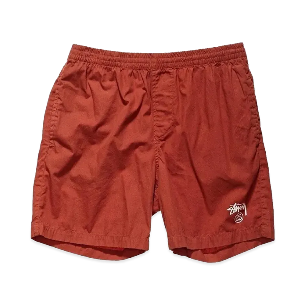 Stussy Basic Stock Beach Shorts "Brick"