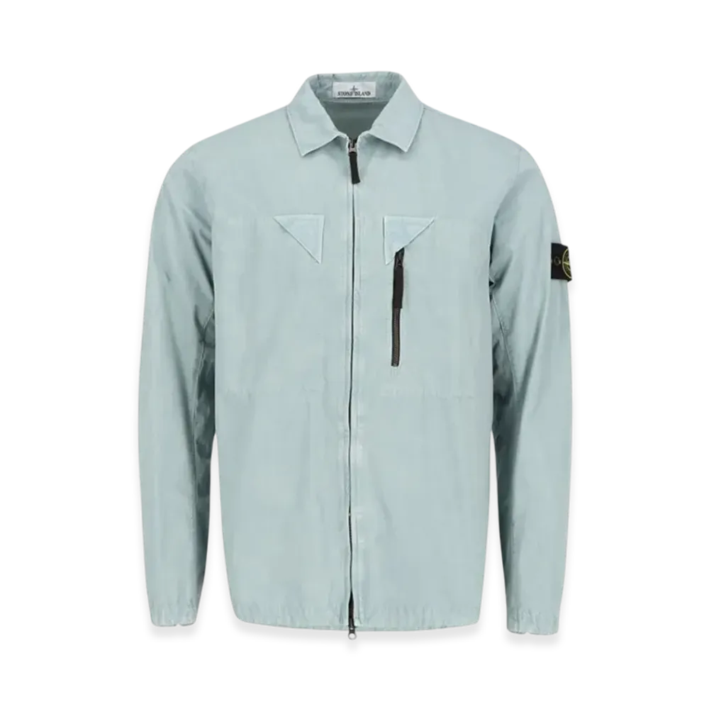 Stone Island 106WN Old Treatment Overshirt - 23SS "Sky Blue"