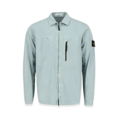 Stone Island 106WN Old Treatment Overshirt - 23SS "Sky Blue"
